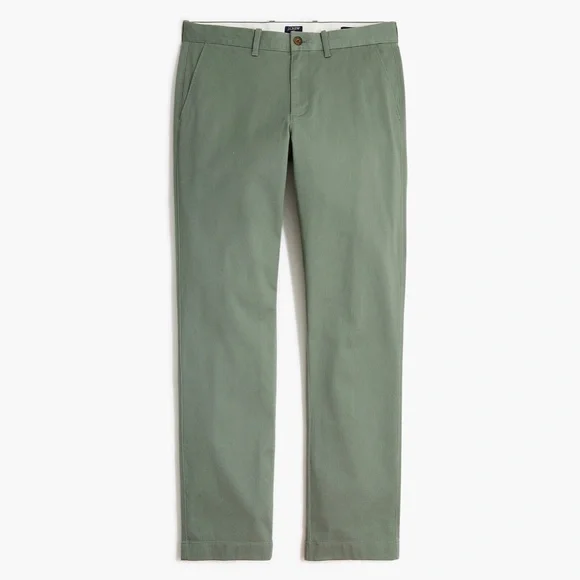 New JCREW Mens 29 / 30 Straight-Fit Flex Chino Pants in Topiary Green $79 H3186 - Picture 1 of 4